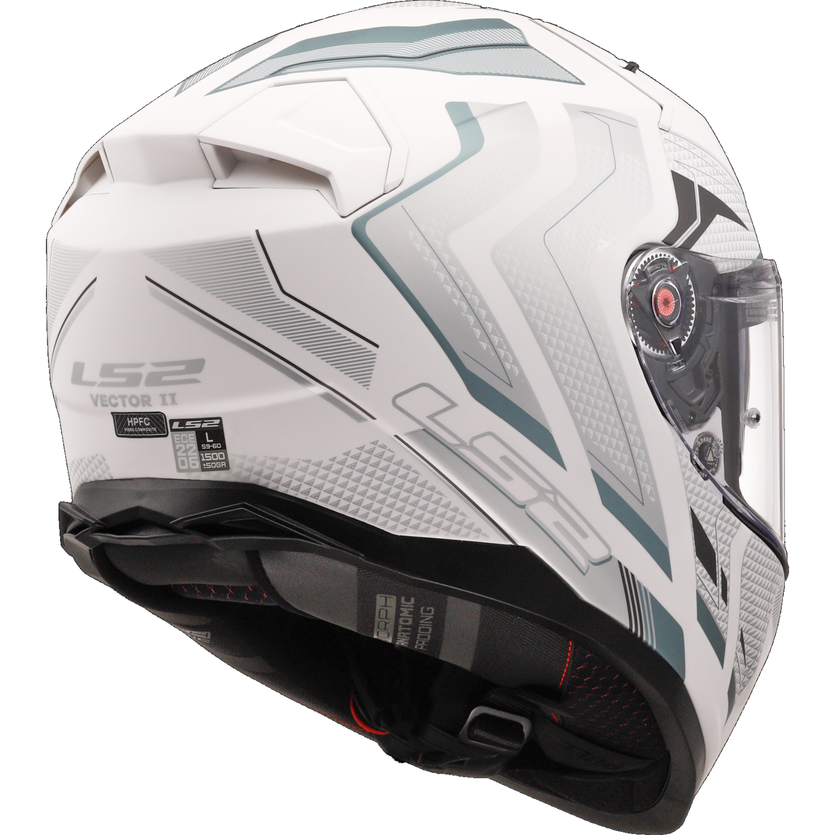 LS2 LS2 FF811 VECTOR II ALIZER  M.WHITE SILVER