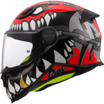 LS2 LS2 helmet FF812 KID PUNK GREY/RED
