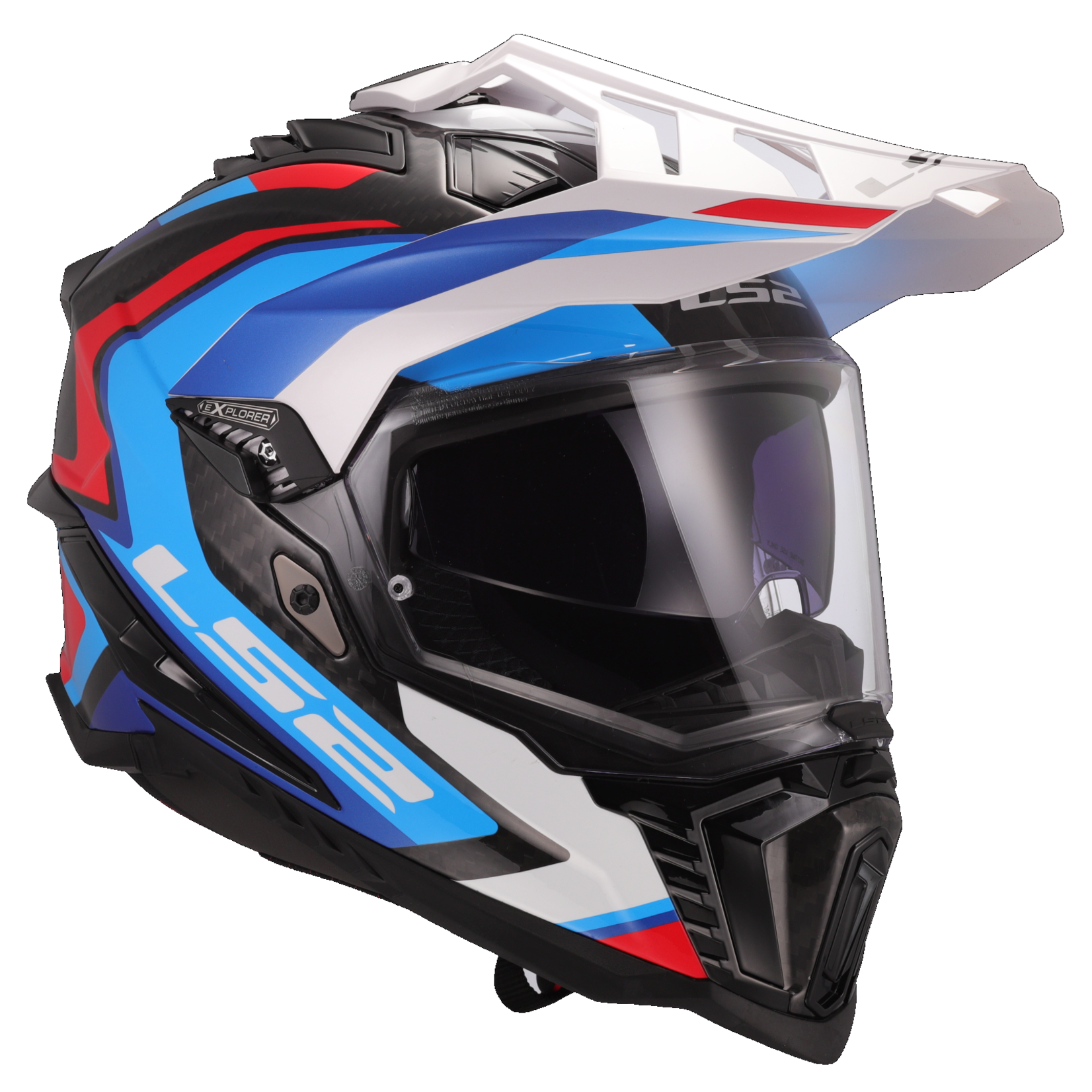 LS2 LS2 helmet MX701 C EXPLORER FRONTIER II GLOSS.WHITE/BLUE