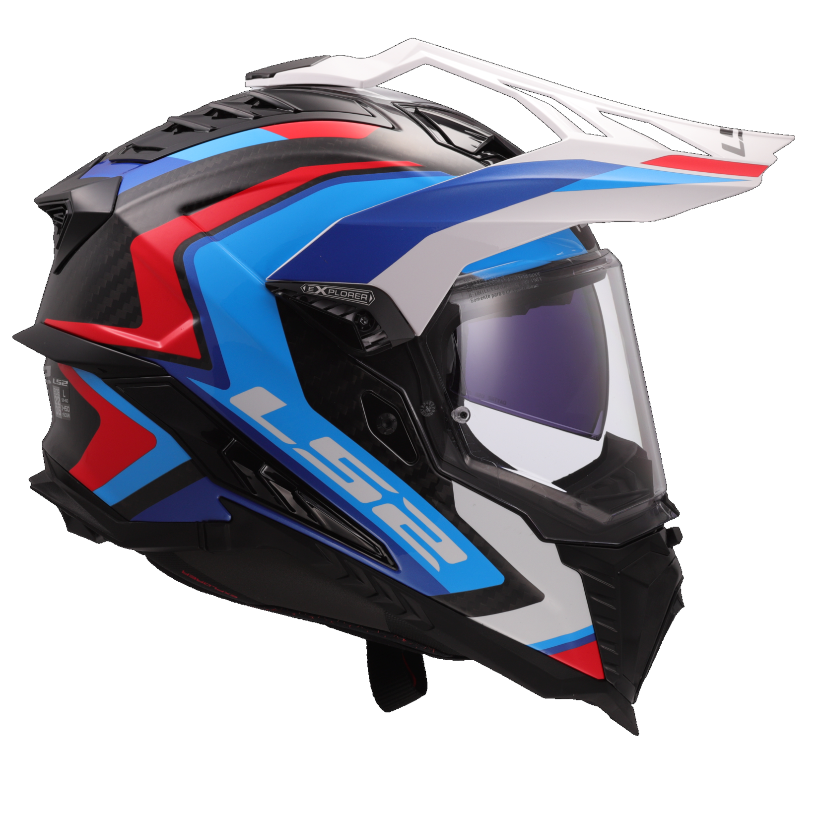 LS2 LS2 helmet MX701 C EXPLORER FRONTIER II GLOSS.WHITE/BLUE