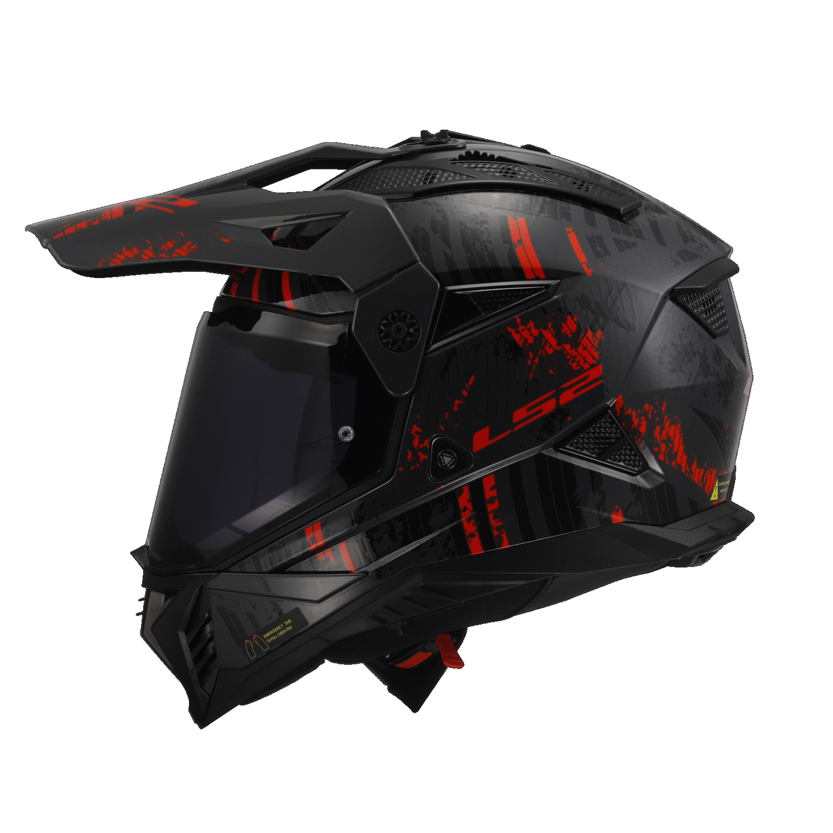 LS2 LS2 helmet MX702 PIONEER II CRAZY BLACK/RED