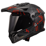 LS2 LS2 MX702 PIONEER II CRAZY BLACK RED