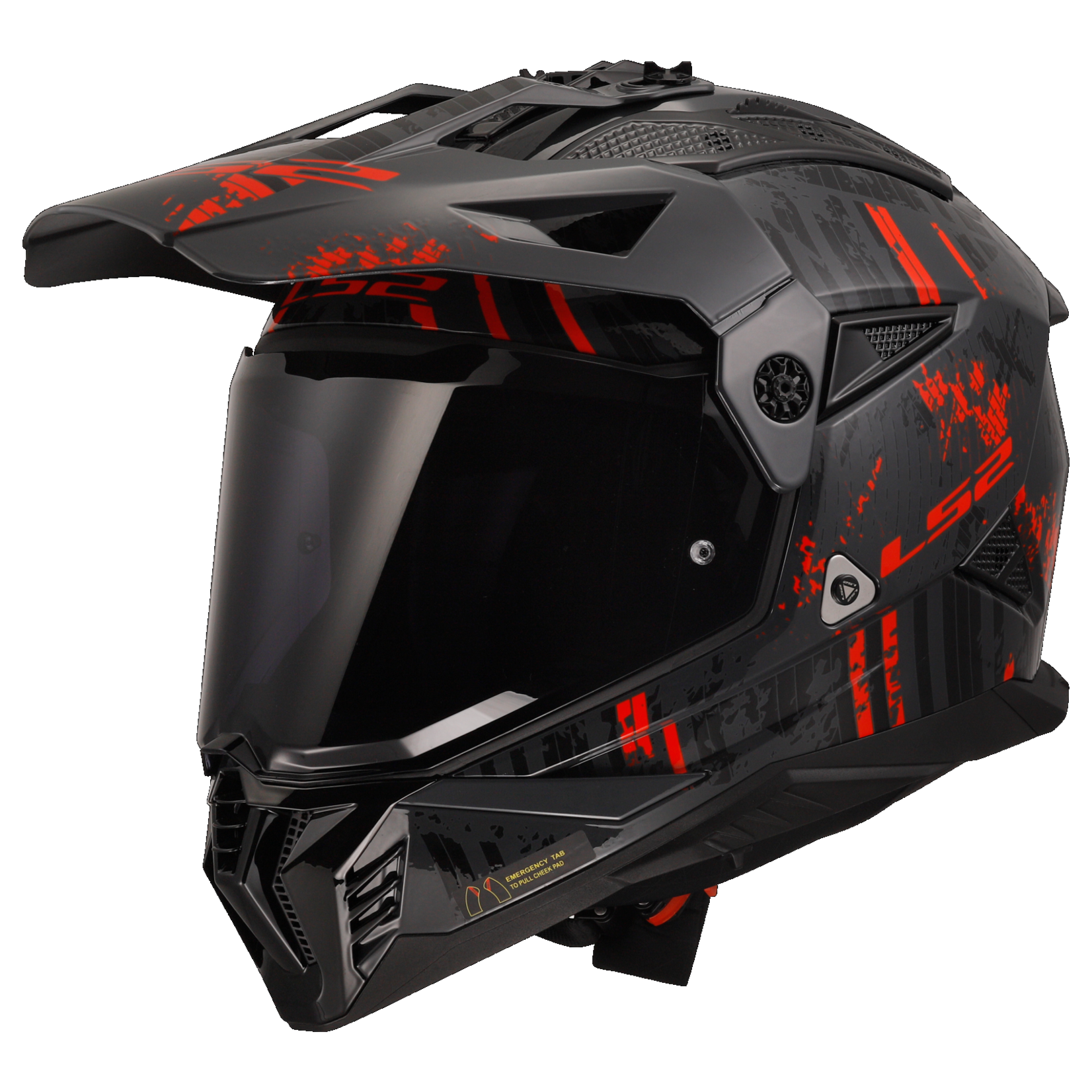 LS2 LS2 helmet MX702 PIONEER II CRAZY BLACK/RED