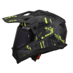 LS2 LS2 helmet MX702 PIONEER II CRAZY M.BLACK/FLUO.YELLOW