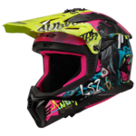 LS2 LS2 MX708 FAST II GORILLA PURPLE H-V YELLOW