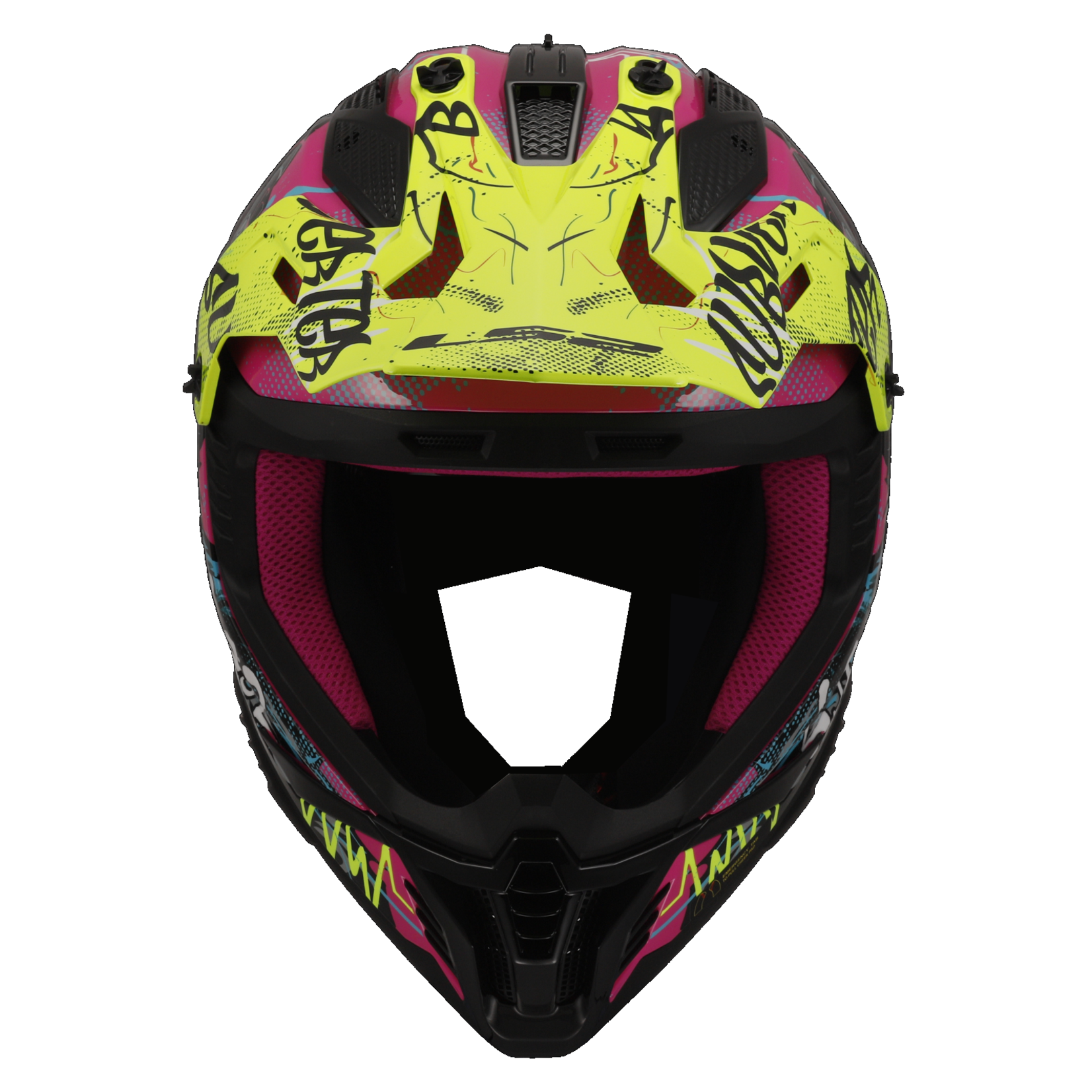 LS2 LS2 MX708 FAST II GORILLA PURPLE H-V YELLOW