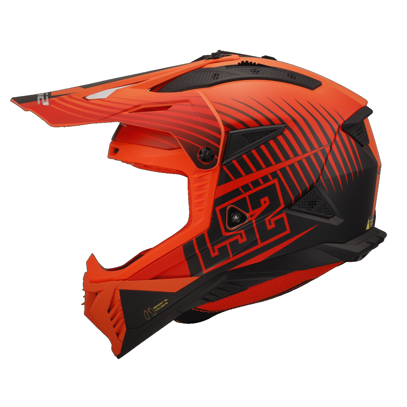 LS2 LS2 helmet MX708 FAST II DUCK M.FLUO.ORANGE/RED