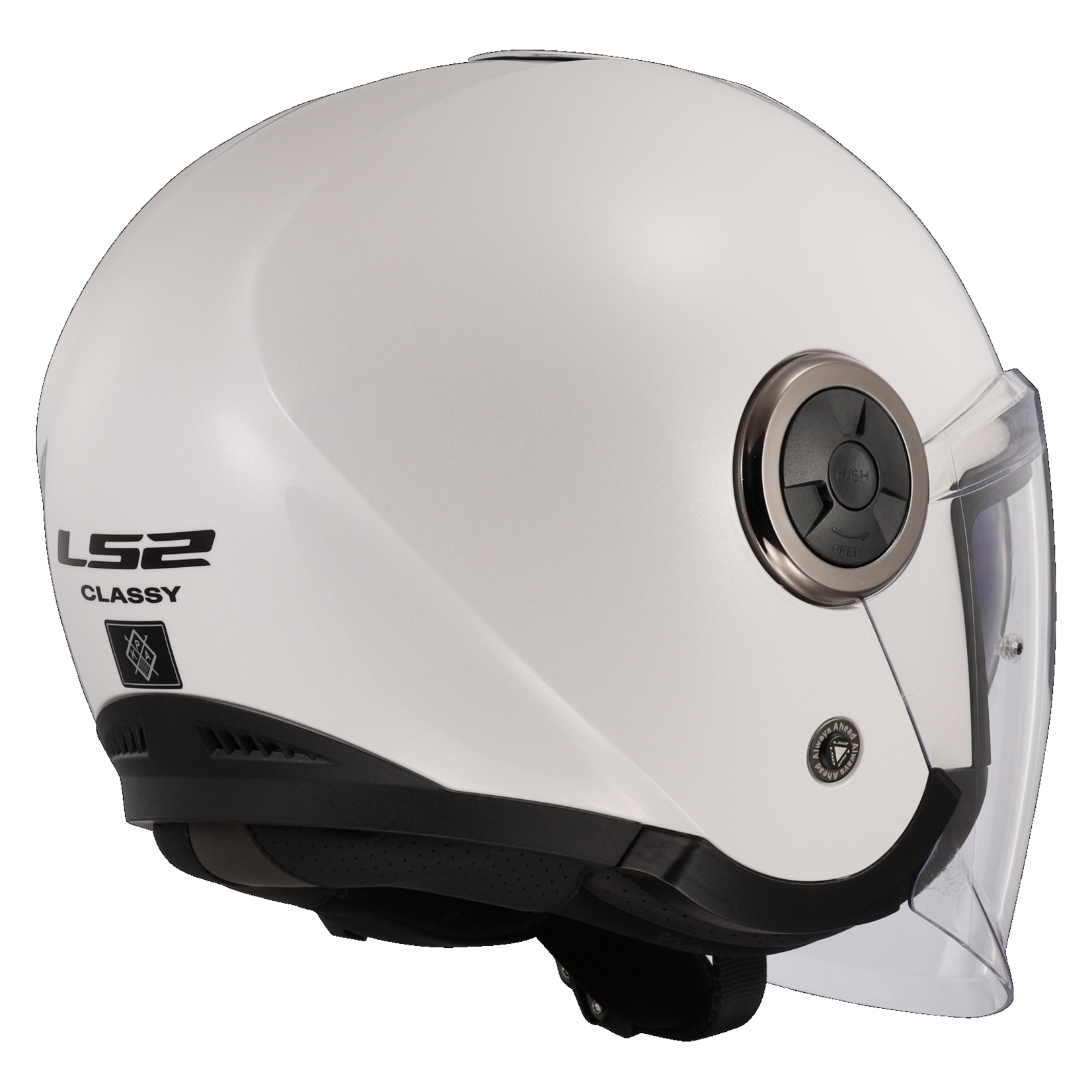 LS2 LS2 helmet OF620 CLASSY SOLID WHITE