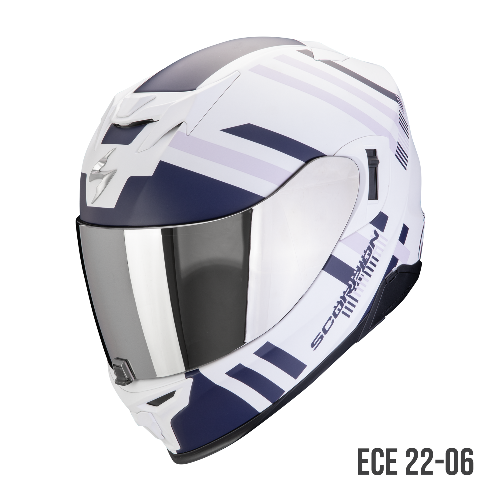 Scorpion Scorpion helmet EXO-520 EVO AIR BANSHEE white.mat/blue/Violet