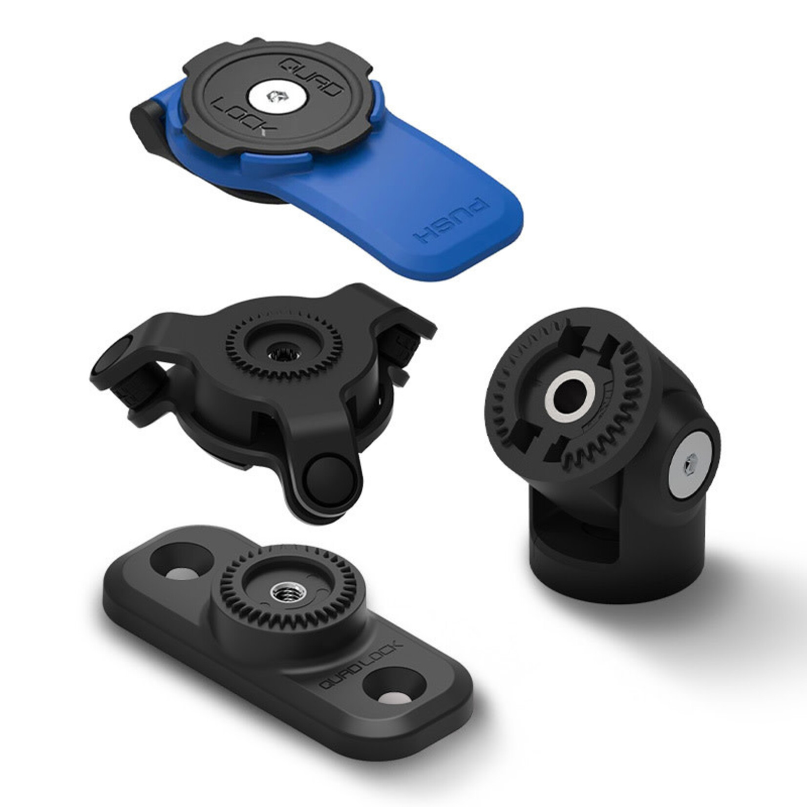 Quad-Lock QUAD LOCK 360 Scooter Mounting Kit - Base/Adaptor/Head + Vibration Dampener
