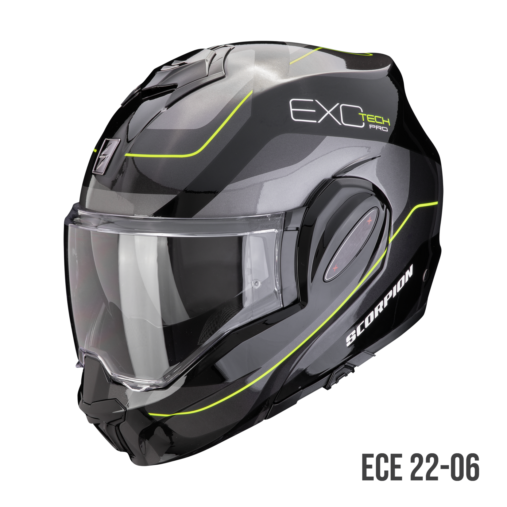 Scorpion Scorpion helmet EXO-TECH EVO PRO COMMUTA black/silver/yellow