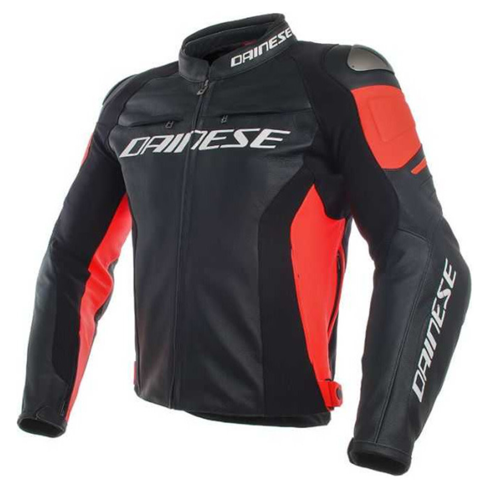 Dainese Dainese jacket leather racing 3 black/black/red fluo