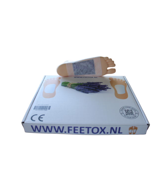 Feetox Detox voetpleister | Lavendel ( 32 stuks ) - Ontgiften, betere stofwisseling, betere nachtrust, meer energie
