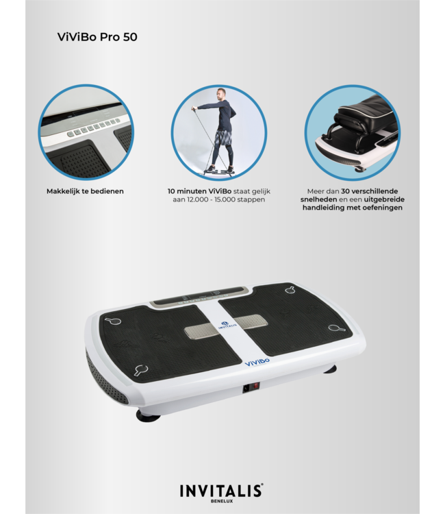 Invitalis Refurbished ViViBo, plaque de fitness oscillante