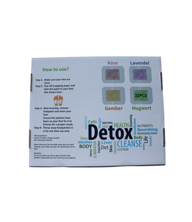 Feetox Detox foot patch | mugwort (32 pieces) - Detoxing, better metabolism, better sleep, more energy