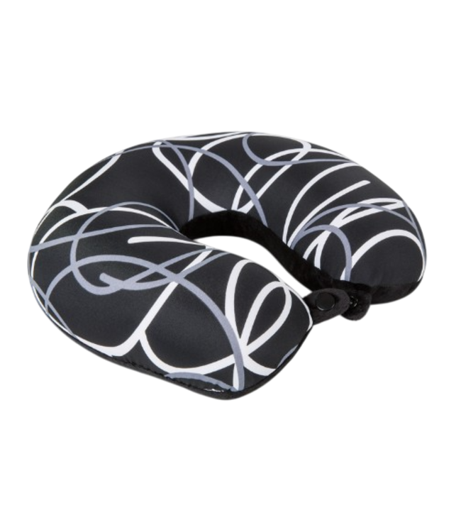 Invitalis  Cuscino da viaggio per il collo Kuschelmaxx nero