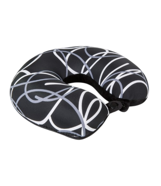 Invitalis Poduszka podróżna na szyję Kuschelmaxx czarna