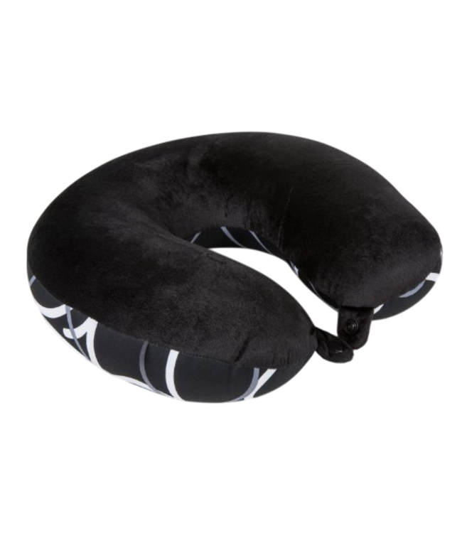 Invitalis  Cuscino da viaggio per il collo Kuschelmaxx nero