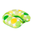 Invitalis  Kuschelmaxx almohada de viaje para el cuello verde - círculos amarillos