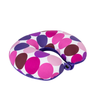 Invitalis Coussin de voyage Kuschelmaxx cercles violets