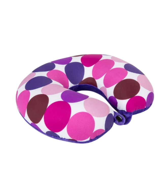 Invitalis  Coussin de voyage Kuschelmaxx cercles violets