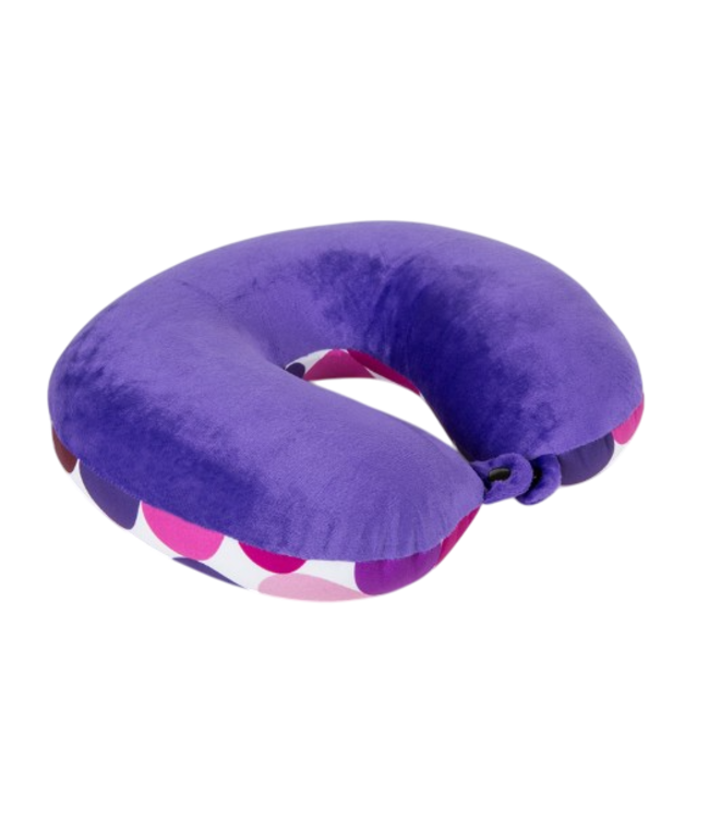 Invitalis  Coussin de voyage Kuschelmaxx cercles violets