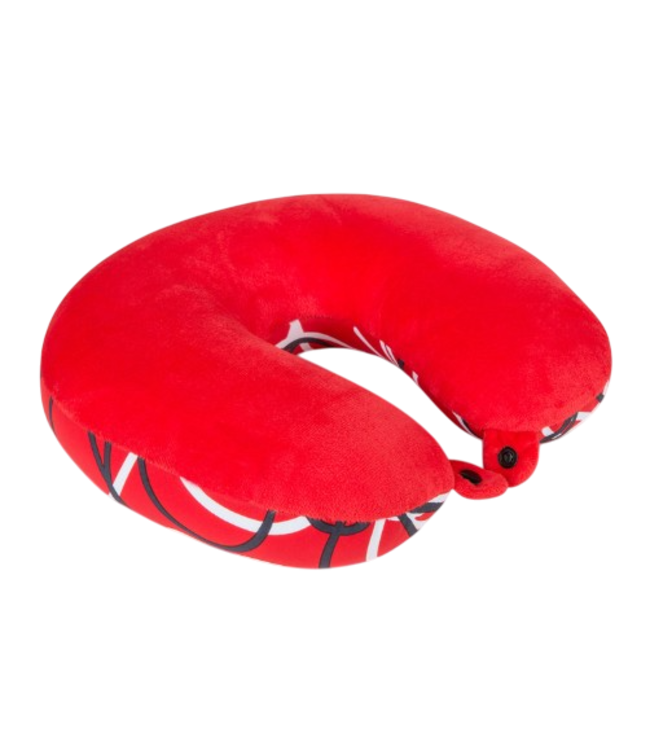 Invitalis Kuschelmaxx  cou - oreiller de voyage rouge avec vibration