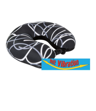 Invitalis Kuschelmaxx  cuello - almohada de viaje negro  con vibración