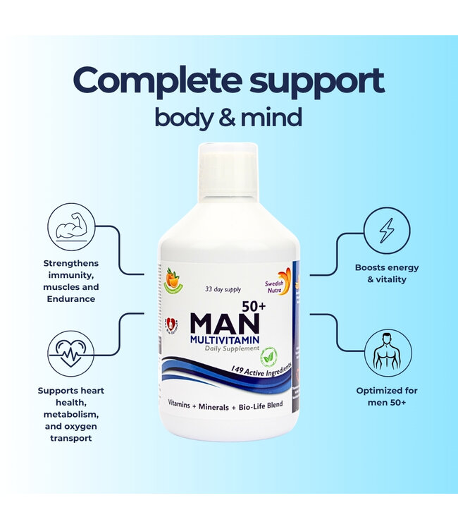 Swedish Healtbrand Man 50+ Multivitamine