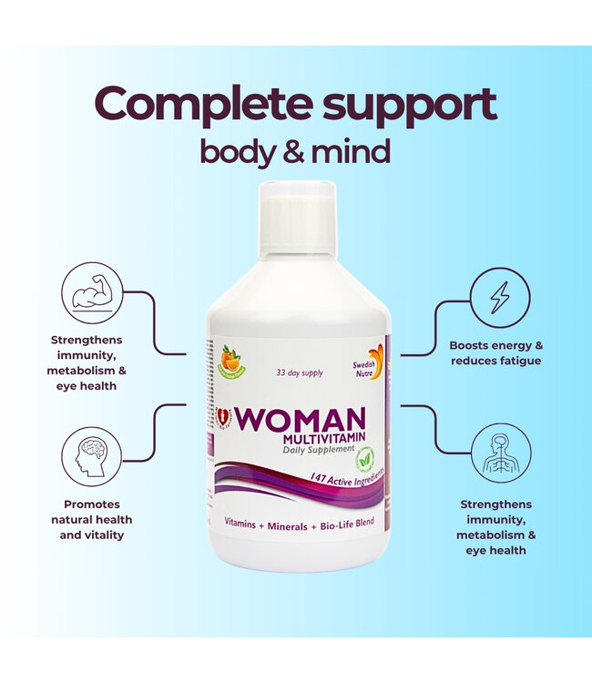 Swedish Healtbrand Woman Multivitamine