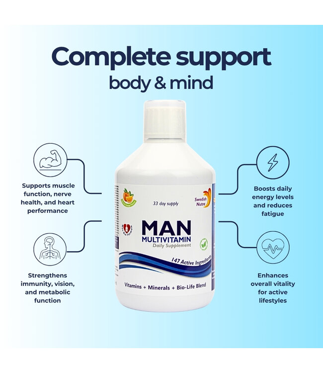 Swedish Healtbrand Probiotica + Man mutlivitamine