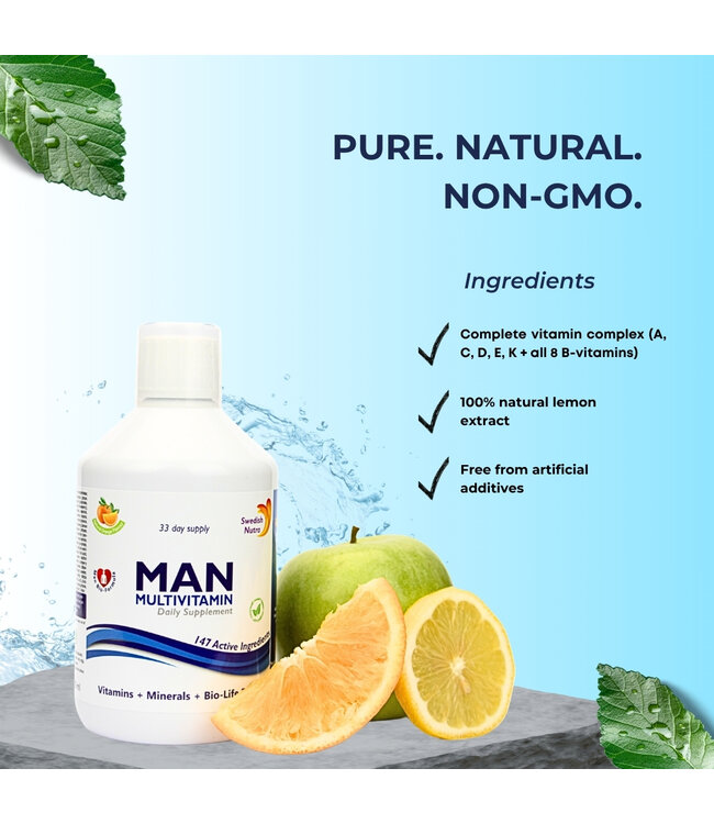 Swedish Healtbrand Probiotika + Multivitamine für Männer