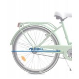 Meisjesfiets 26 inch stevig model mintgroen van Dallas Bike