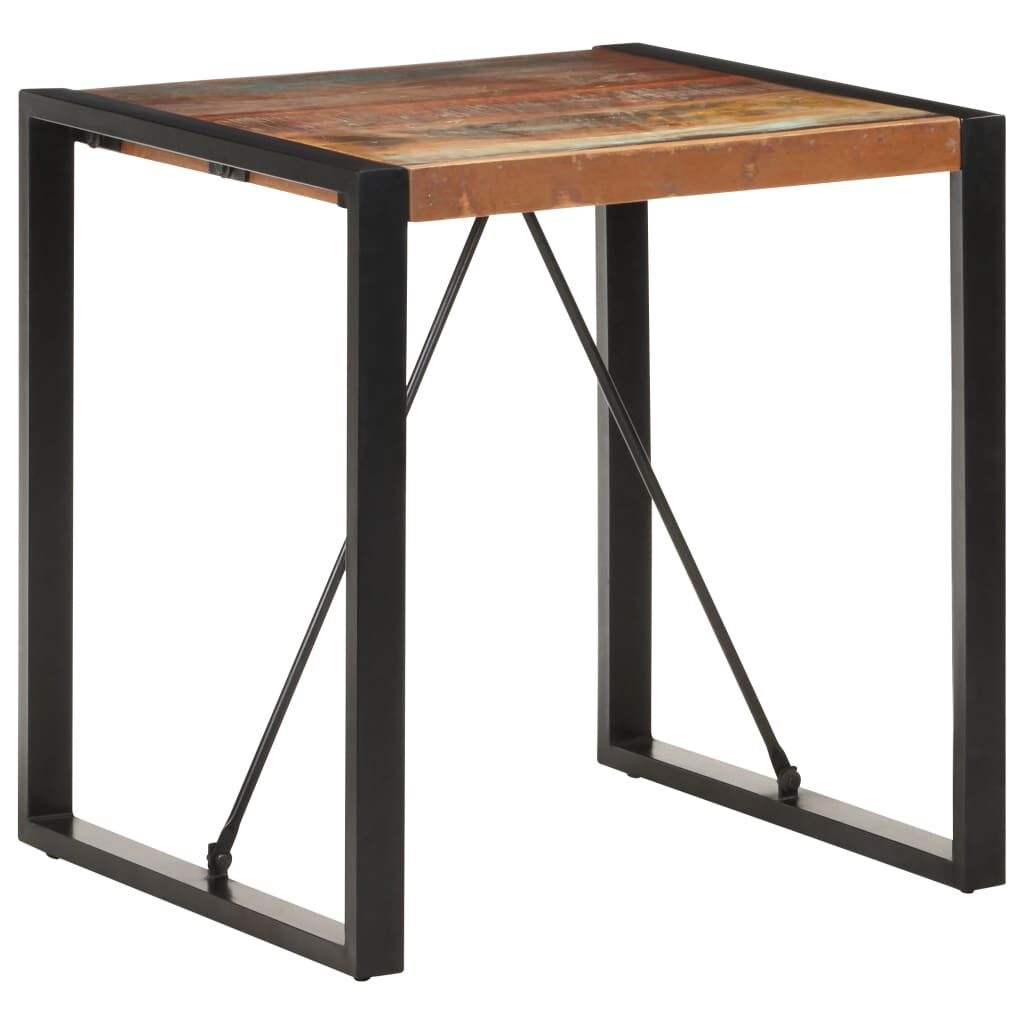 VidaXL Eettafel Recycled Hout 70x70cm - Nu 42% Korting!