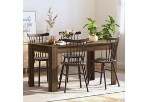 vidaXL Eettafel Bruin Eiken - 140cm - 35% Korting!