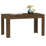 vidaXL Eettafel Bruin Eiken - 140cm - 35% Korting!