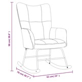 VidaXL Schommelstoel Wijnrood Fluweel - 45% Korting!