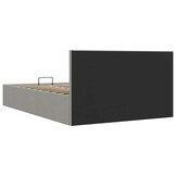 vidaXL Bedframe 140x200 Lichtgrijs m. Opbergruimte -35%