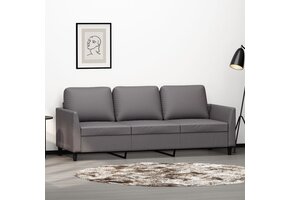 VidaXL 3-zitsbank Grijs Kunstleer - 35% Korting!
