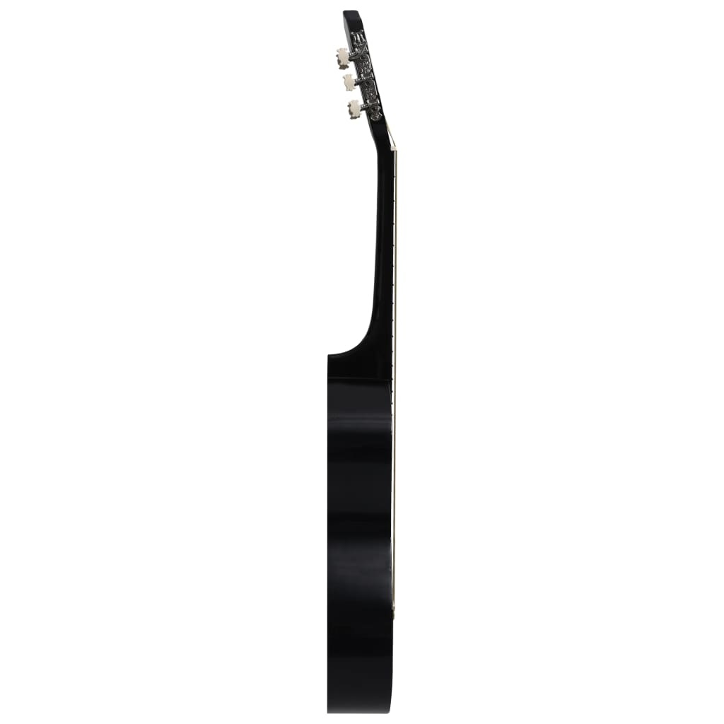 Gitaar Cutaway 38" Zwart - 45% Korting! Western Klassiek