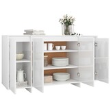 VidaXL Dressoir Wit Hoogglans 135cm - 42% Korting!
