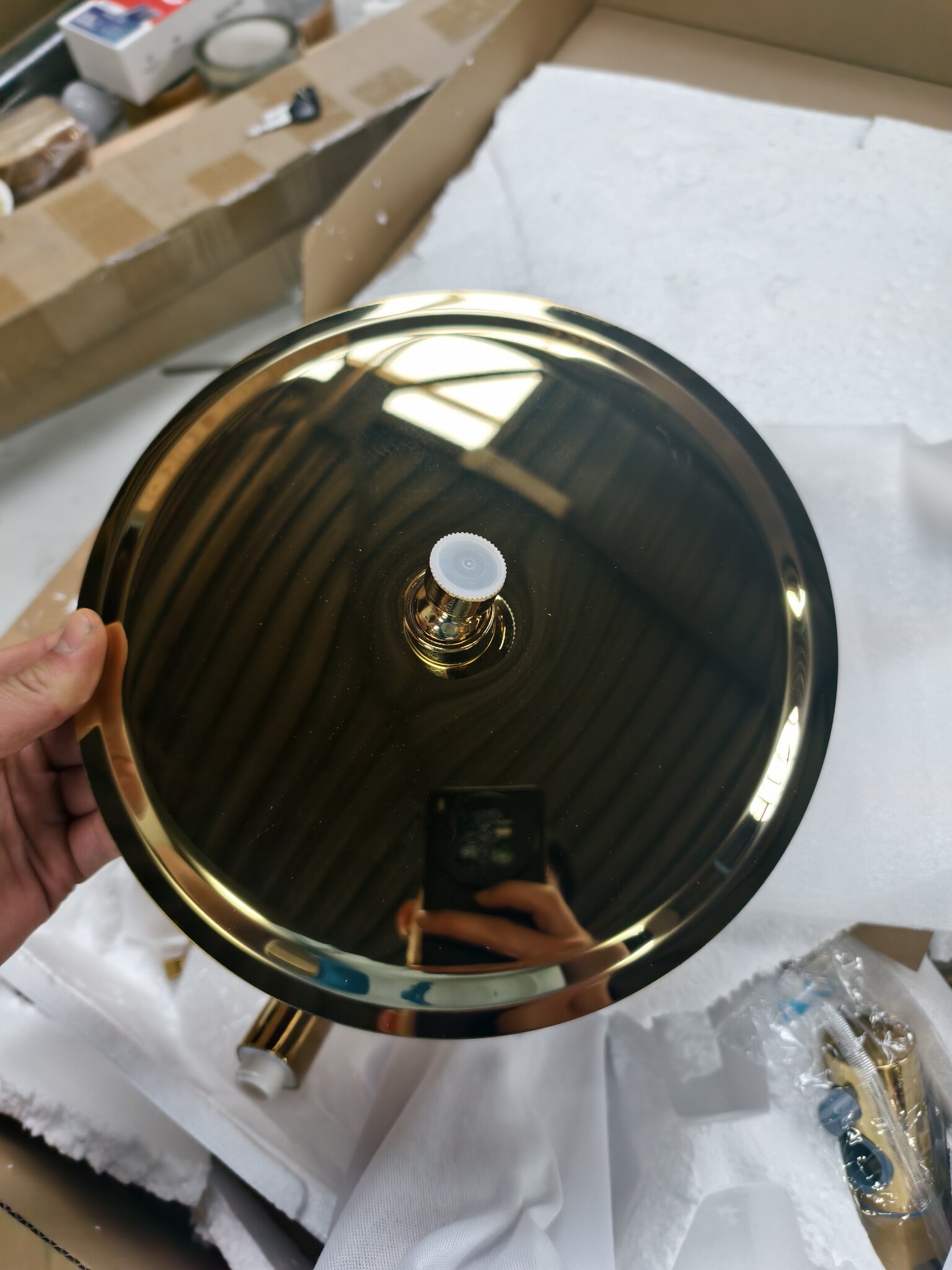 Regendoucheset Goud - Thermostaat - 25cm - 45% Korting!