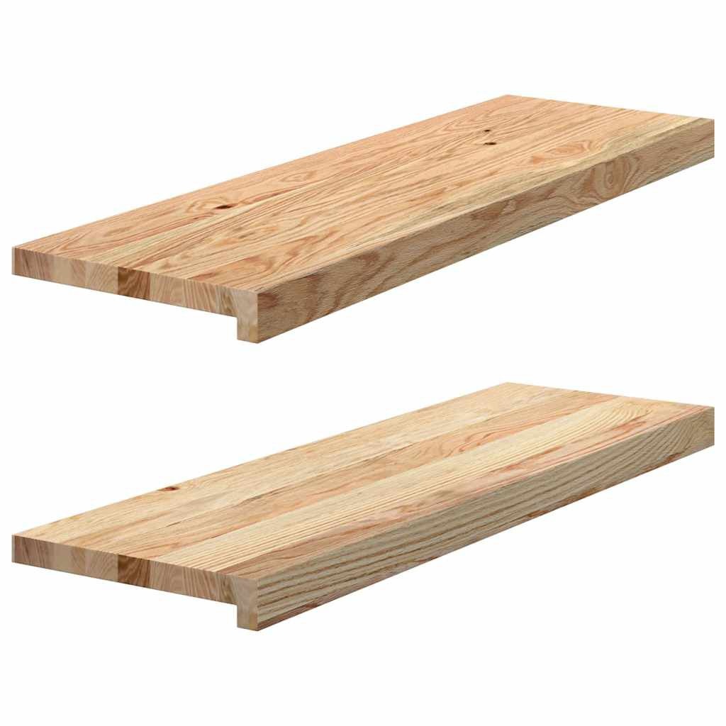 VidaXL Eiken Vensterbanken 80x25cm (2 st) - 41% Korting!