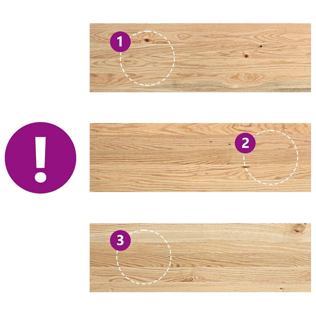 VidaXL Eiken Vensterbanken 80x25cm (2 st) - 41% Korting!