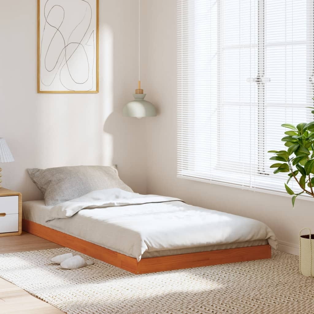 vidaXL Bedframe 90x190 Grenen Wasbruin -35% Korting!