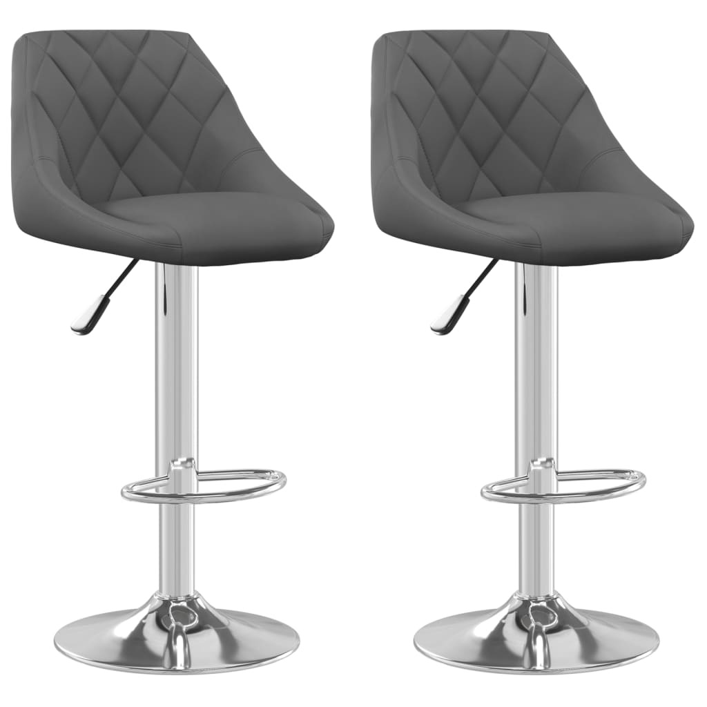 VidaXL Barkrukken (2x) Donkergrijs -35%! Fluwelen Comfort