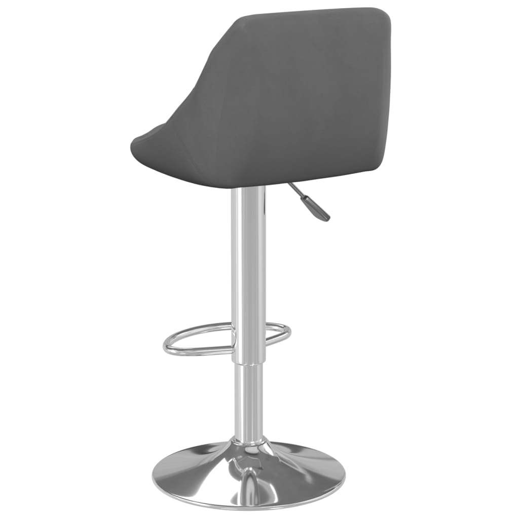 VidaXL Barkrukken (2x) Donkergrijs -35%! Fluwelen Comfort