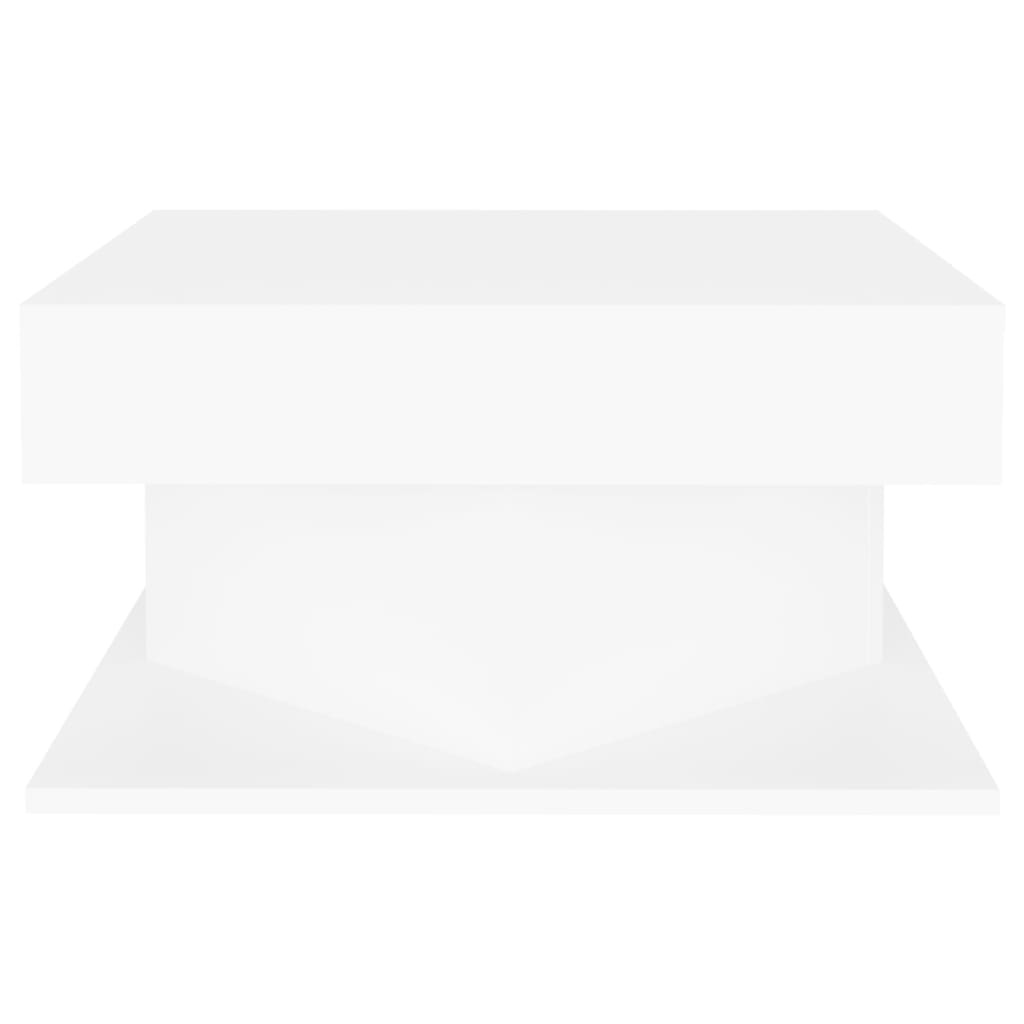 Salontafel Wit Hout - 57x57x30cm - 35% Korting!