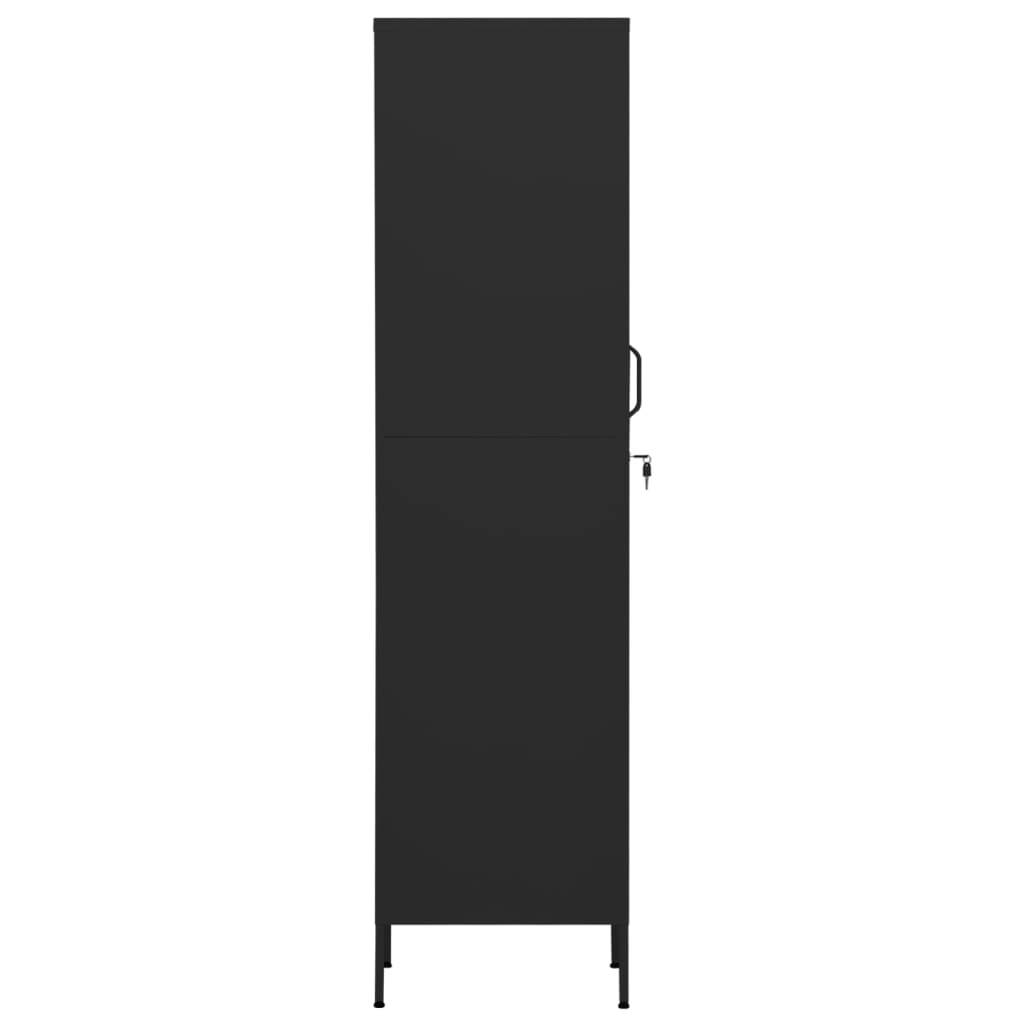vidaXL Lockerkast Zwart Staal 35x46x180cm - 35% Korting!