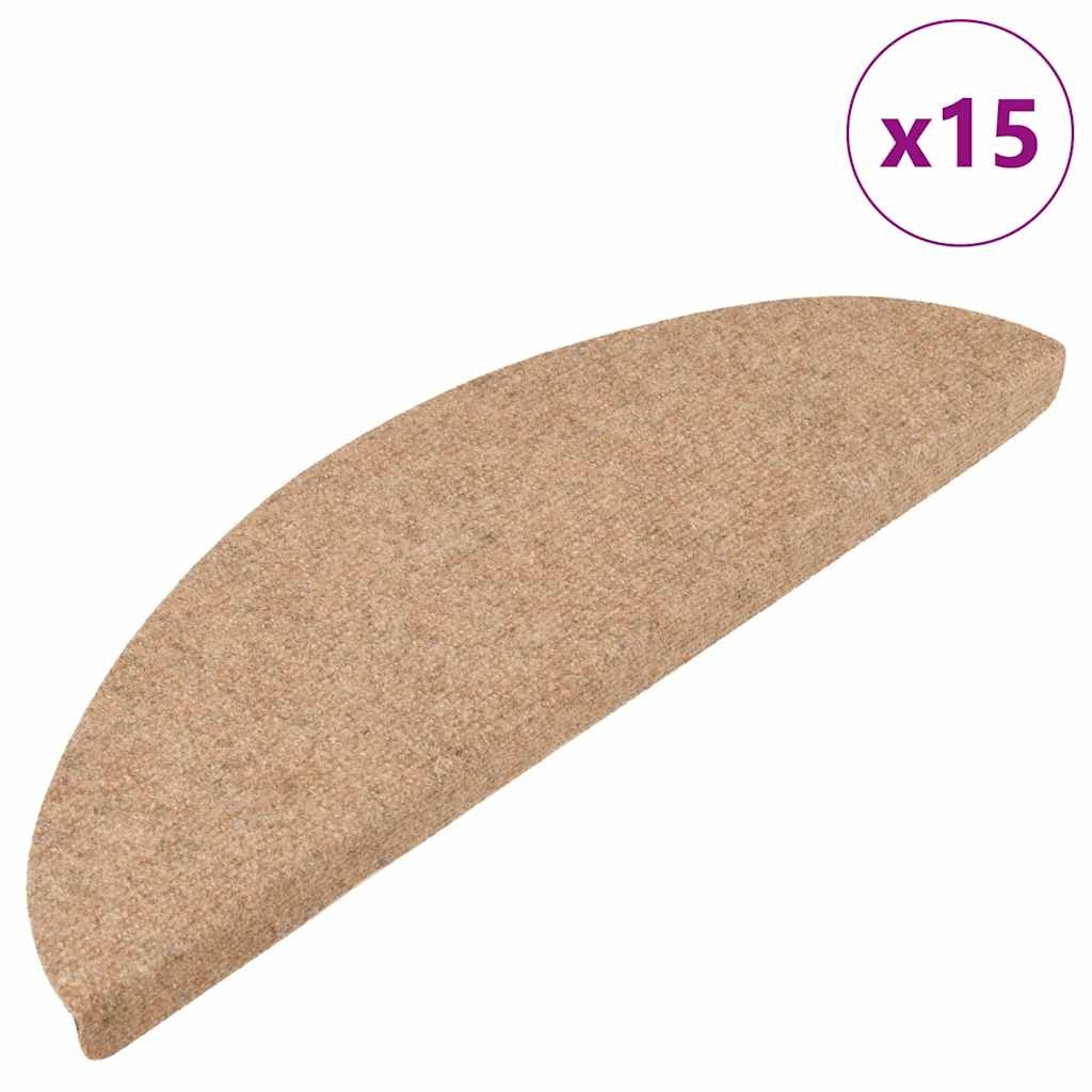 vidaXL Trapmatten Beige (15 st) - 35% Korting!